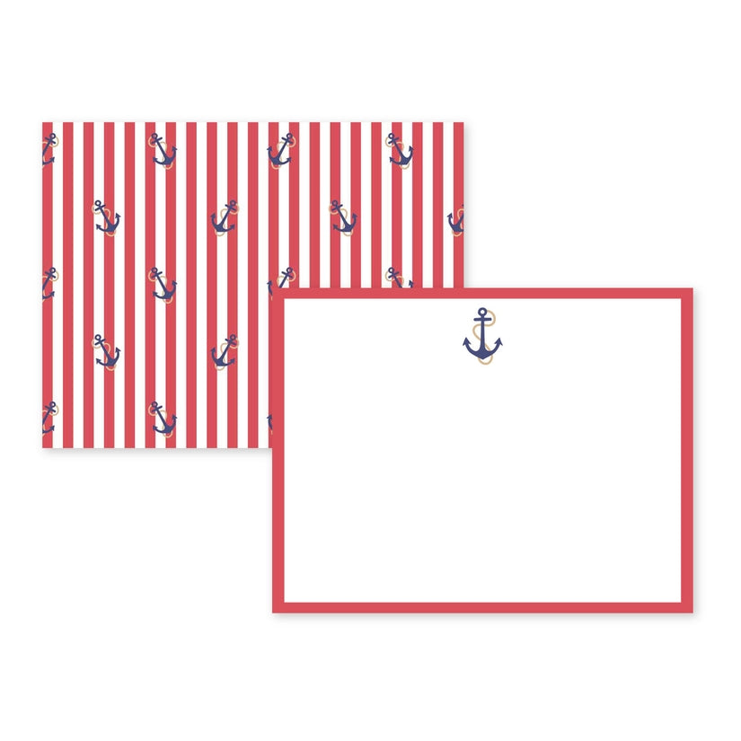 Anchor Boxed Flat Cards - Lake Effect