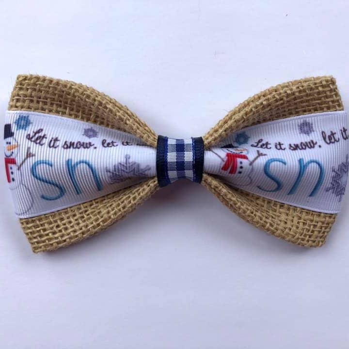 Let it Snow Dog Bowtie - Lake Effect