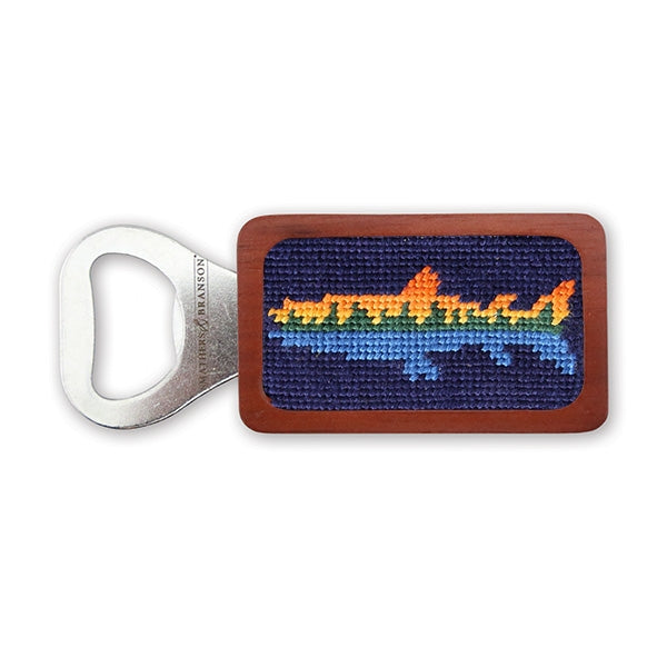Lake Trout Needlepoint Bottle Opener by Smathers & Branson - Lake Effect