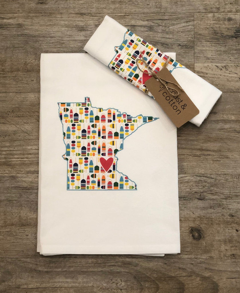 Minnesota Bouys Flour Sack Hand Towel - Lake Effect