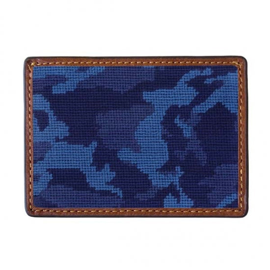 Navy Camo Credit Card Wallet by Smathers & Branson - Lake Effect