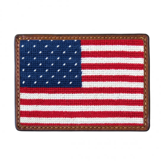 Big American Flag Credit Card Wallet by Smathers & Branson - Lake Effect