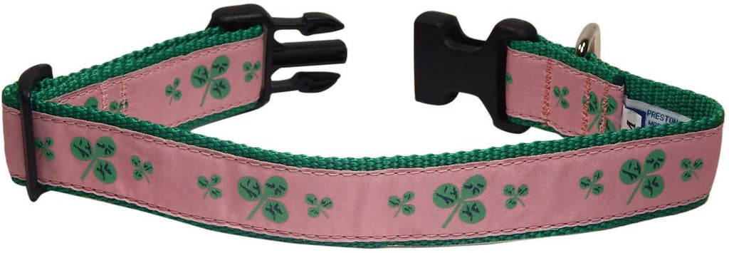 Pink Shamrock Dog Collar and/or Leash by Preston - Lake Effect