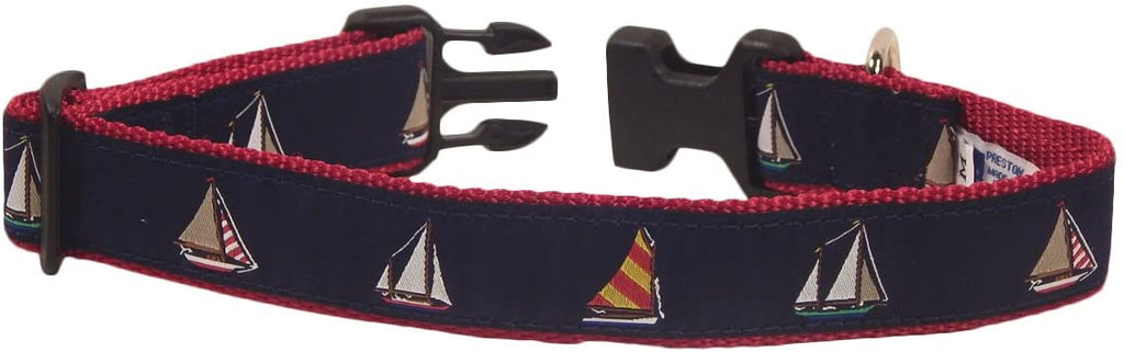 Four Sailboats Dog Collar and/or Leash by Preston - Lake Effect