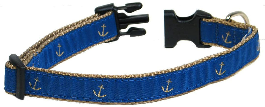 Blue Anchor Dog Collar and/or Leash by Preston - Lake Effect