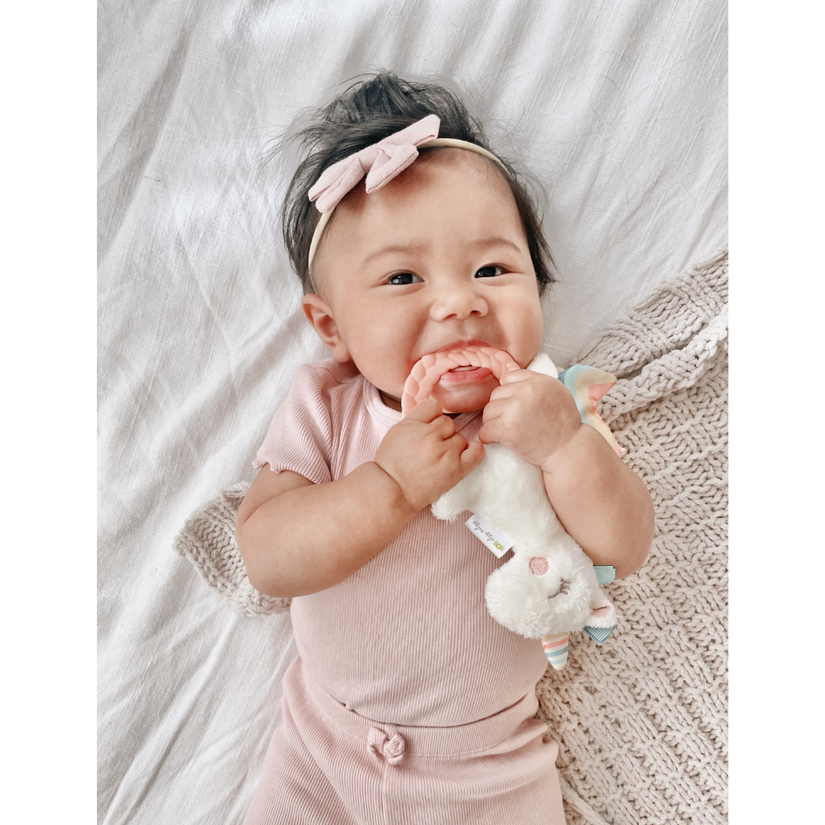 Unicorn Plush Rattle Pal with Teether - Lake Effect