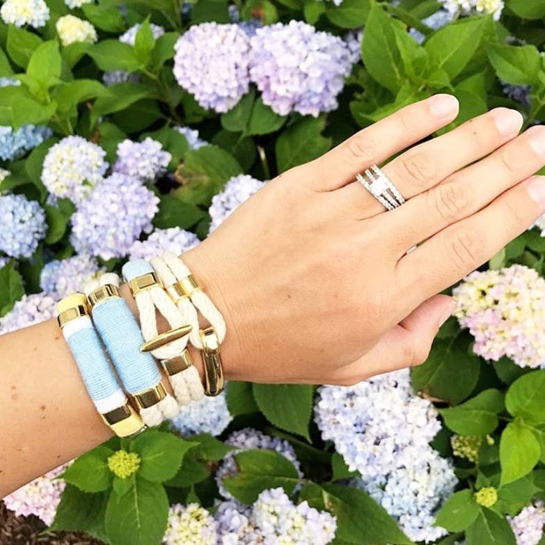 Hampstead Bracelet - Ivory/Gold by Allison Cole - Lake Effect