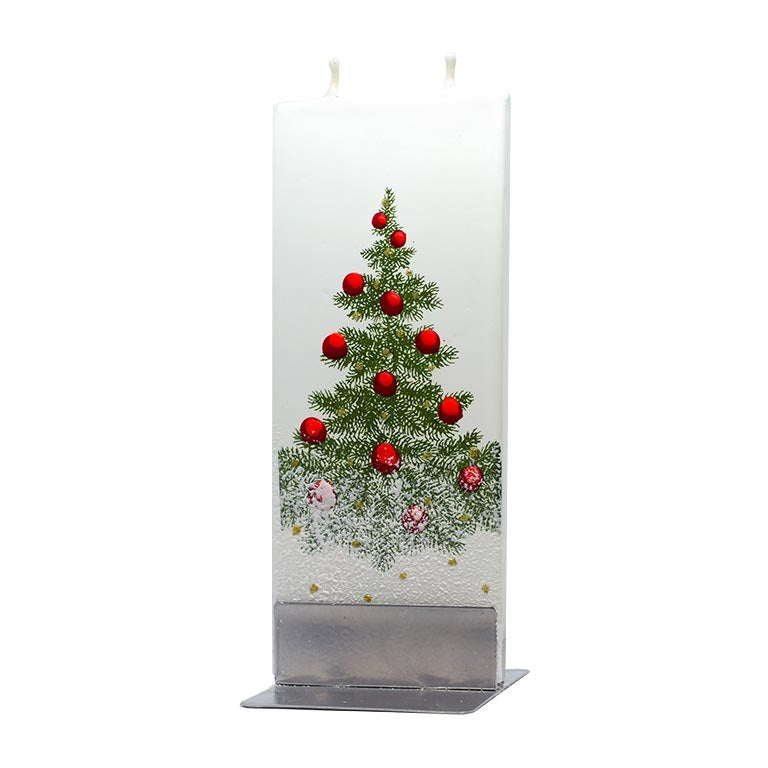 Flat Handmade Candle - Christmas Tree - Lake Effect