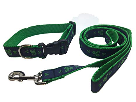 Shamrock Dog Collar and/or Leash by Preston - Lake Effect