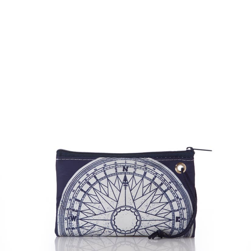 Navy True North Wristlet by Sea Bags - Lake Effect