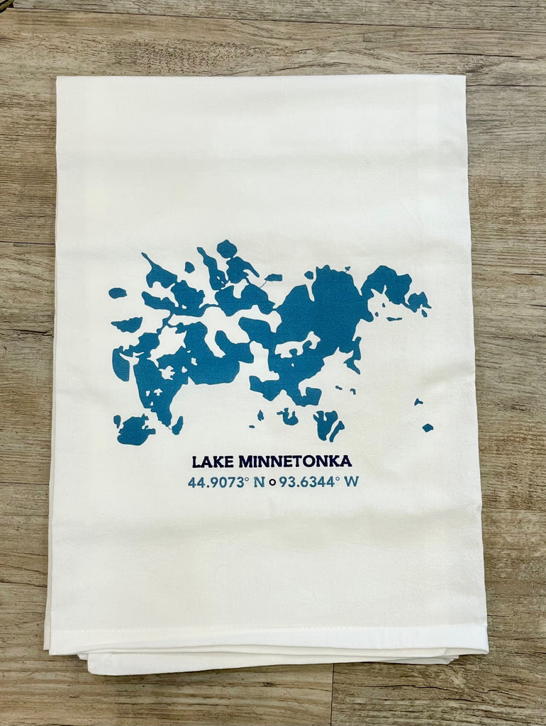 Lake Minnetonka Flour Sack Hand Towel - Lake Effect