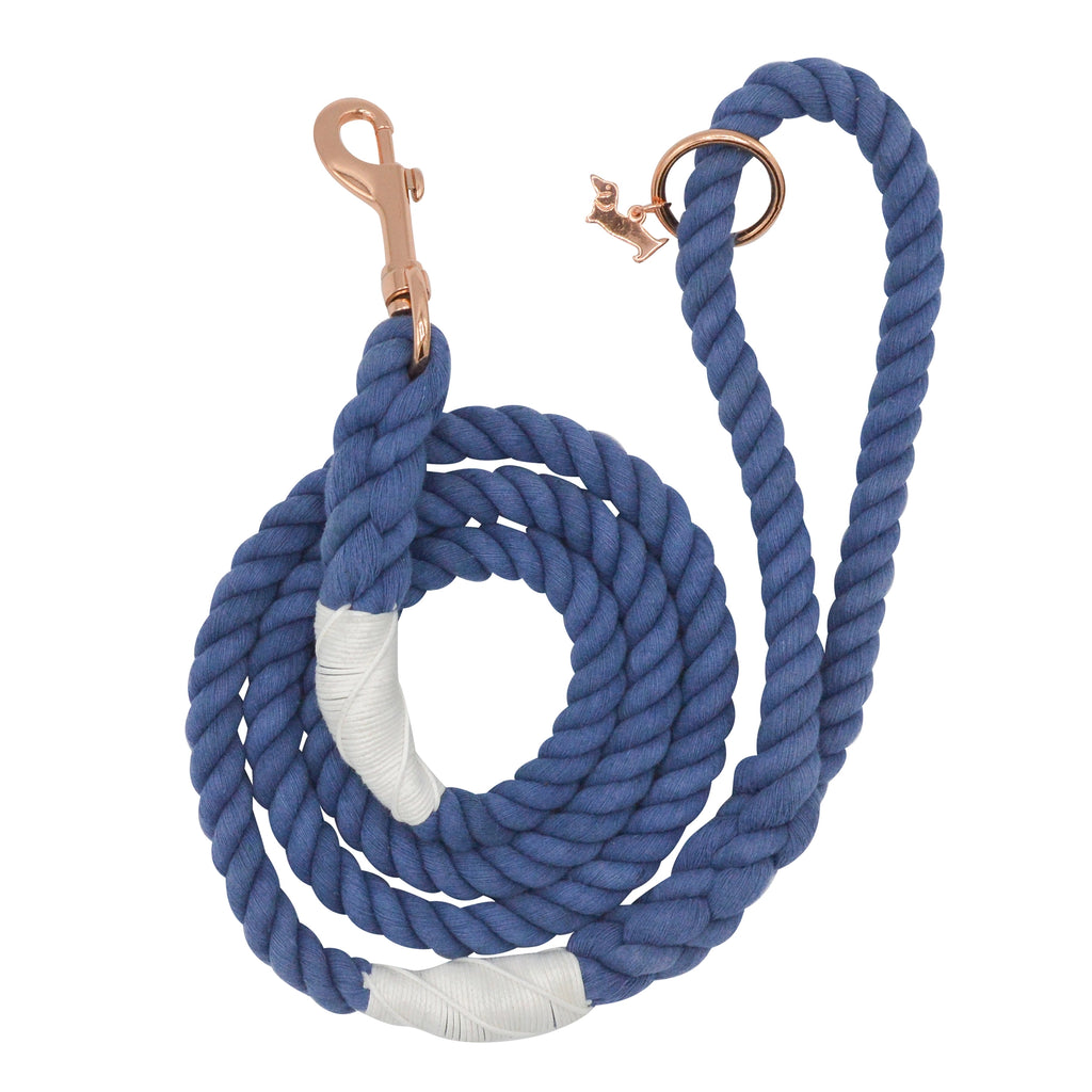 Sassy Woof Dog Rope Leash- Nautical - Lake Effect