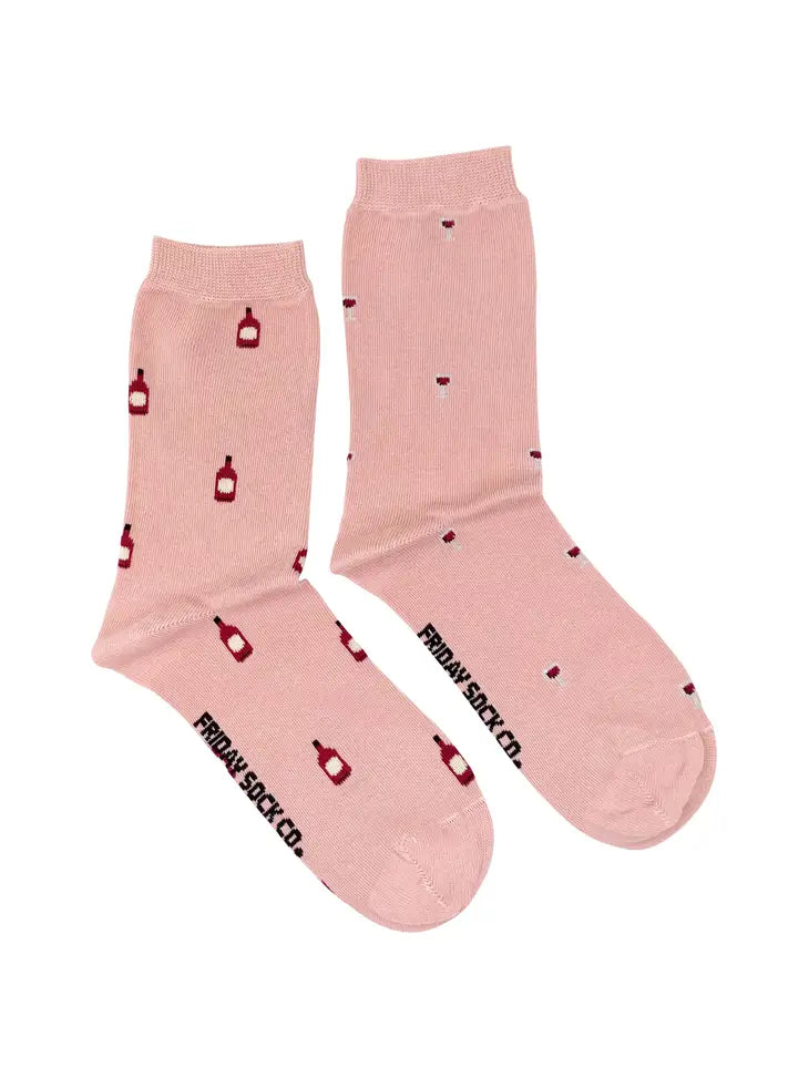 Tiny Red Wine Women's Socks - Lake Effect