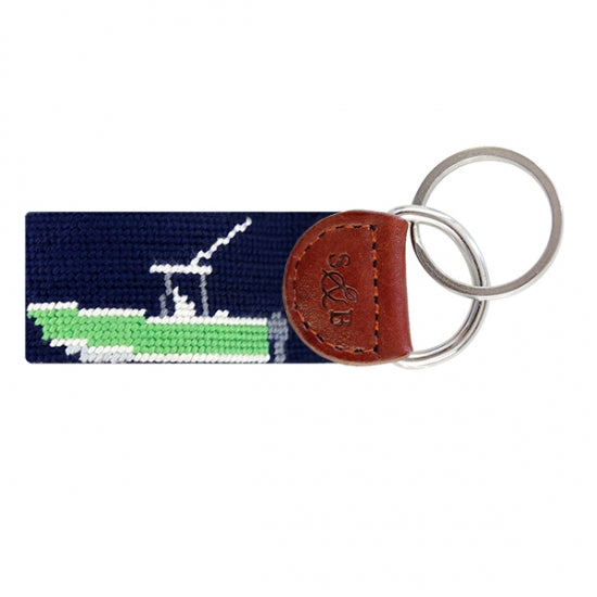 Power Boat Key Fob by Smathers & Branson - Lake Effect
