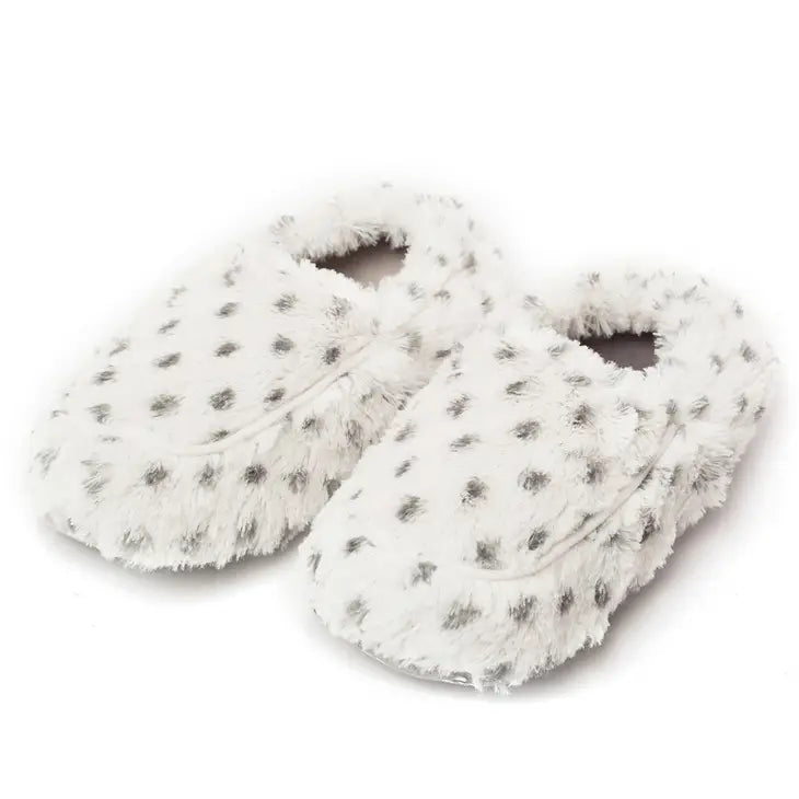 Snowy Microwavable Slippers Warmies - Lake Effect