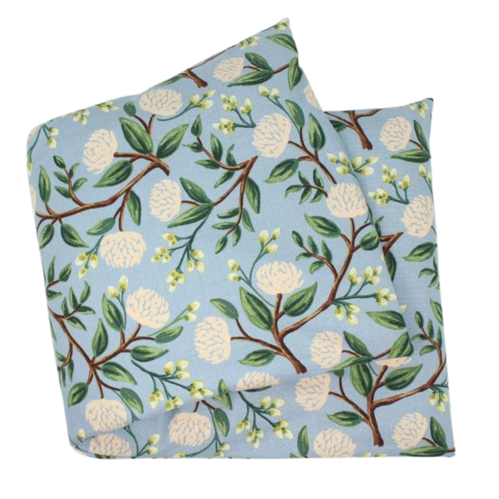 Large Heat Wrap- Delft Blue Peony - Lake Effect