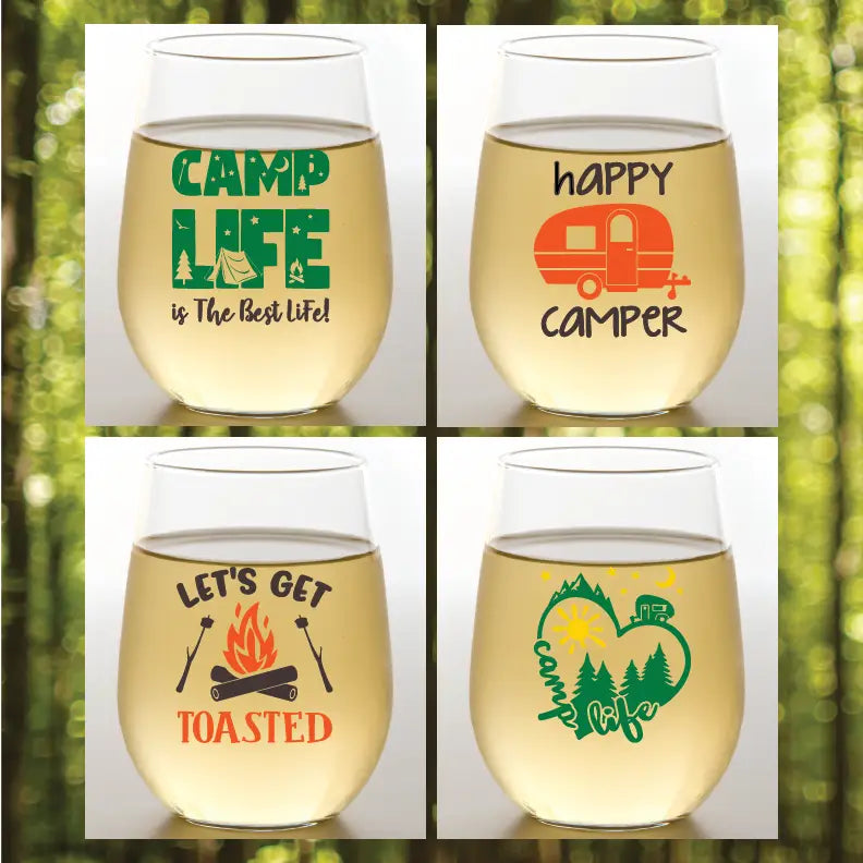 Camping Shatterproof Wine Glass Set