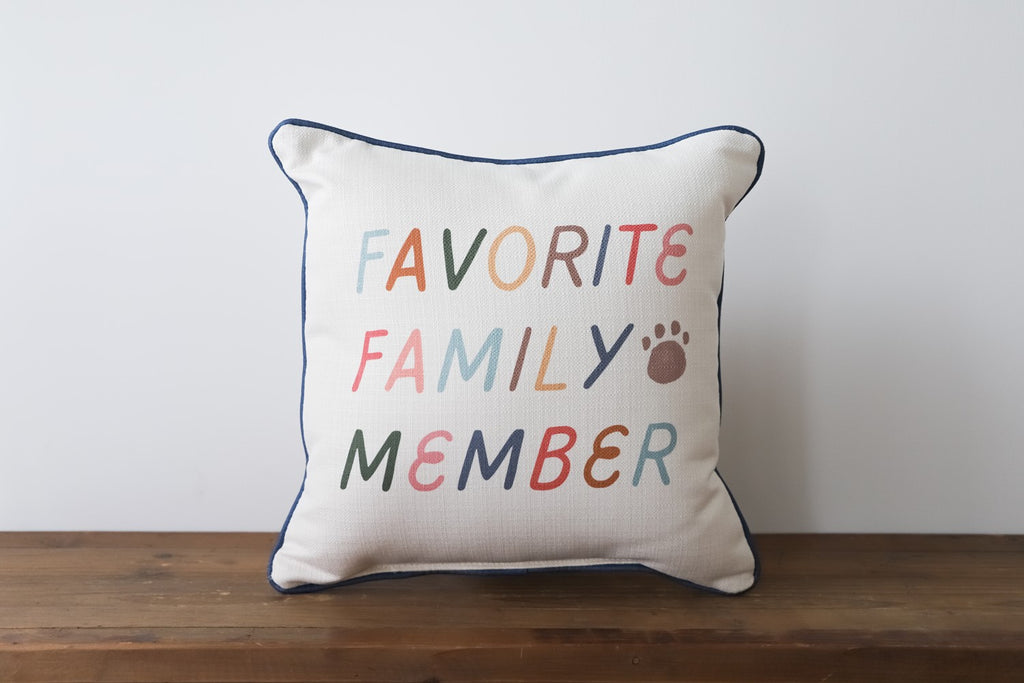 Favorite Family Member Pillow - Lake Effect