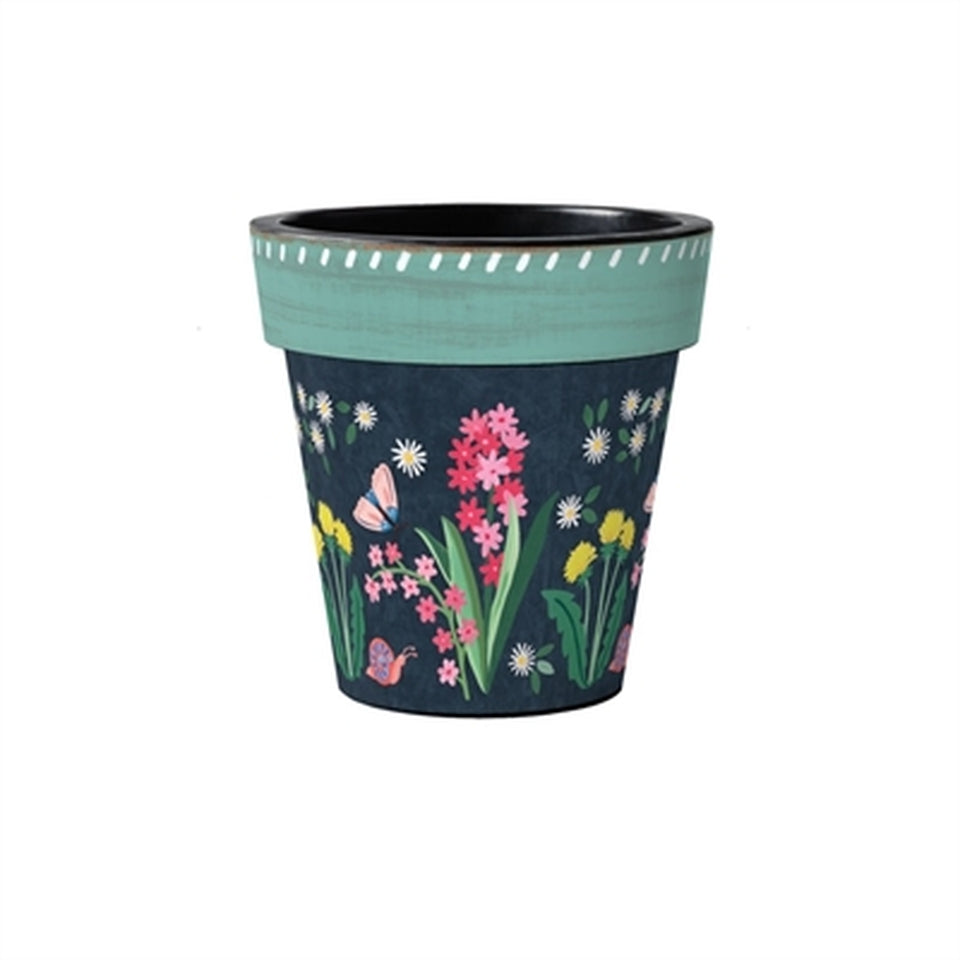 Geranium Welcome 12" Art Planter by Studio M - Lake Effect