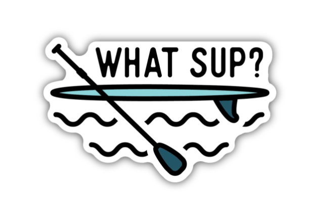 What's Up? Paddle Board Sticker - Lake Effect