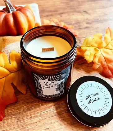 Sota Cracklers Candle- Autumn Hearth - Lake Effect