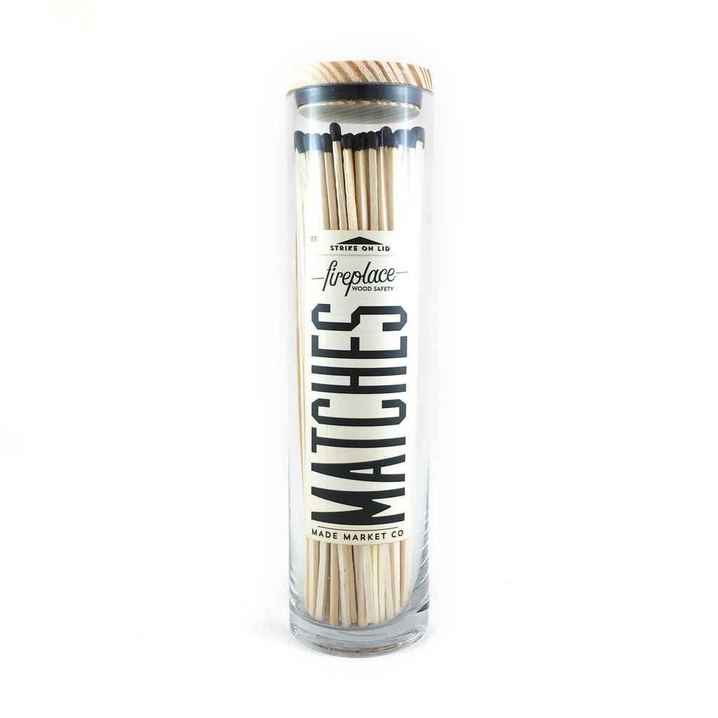 Black Matches Apothecary Vintage Fireplace - Lake Effect