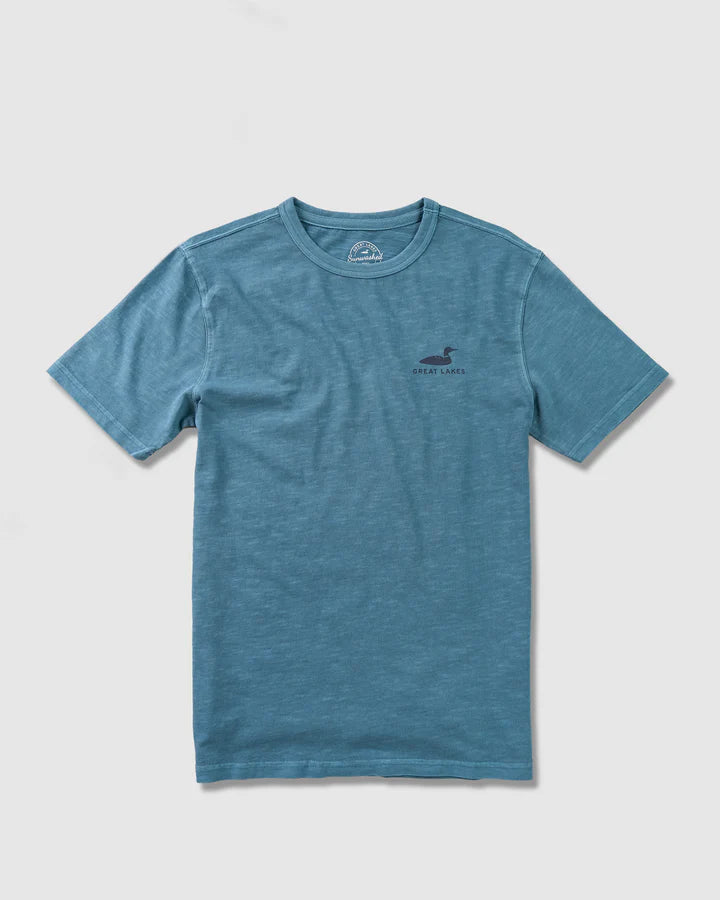 Boundary Waters Short Sleeve- Spruce Blue by Great Lakes Co - Lake Effect