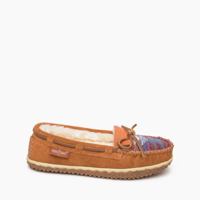 Tilia Slipper- Brown Multi by Minnetonka Moccasin - Lake Effect