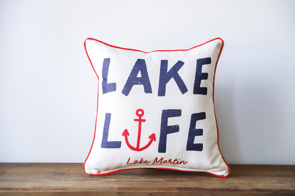 Lake Life Anchor Pillow - Lake Effect