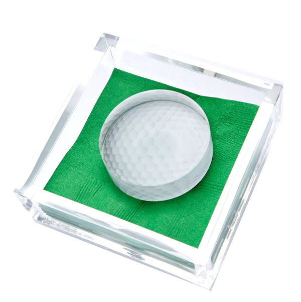 Cocktail Napkin Holder- Golf Ball by Tara Wilson Designs - Lake Effect