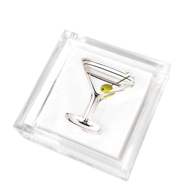 Cocktail Napkin Holder- Martini by Tara Wilson Designs - Lake Effect