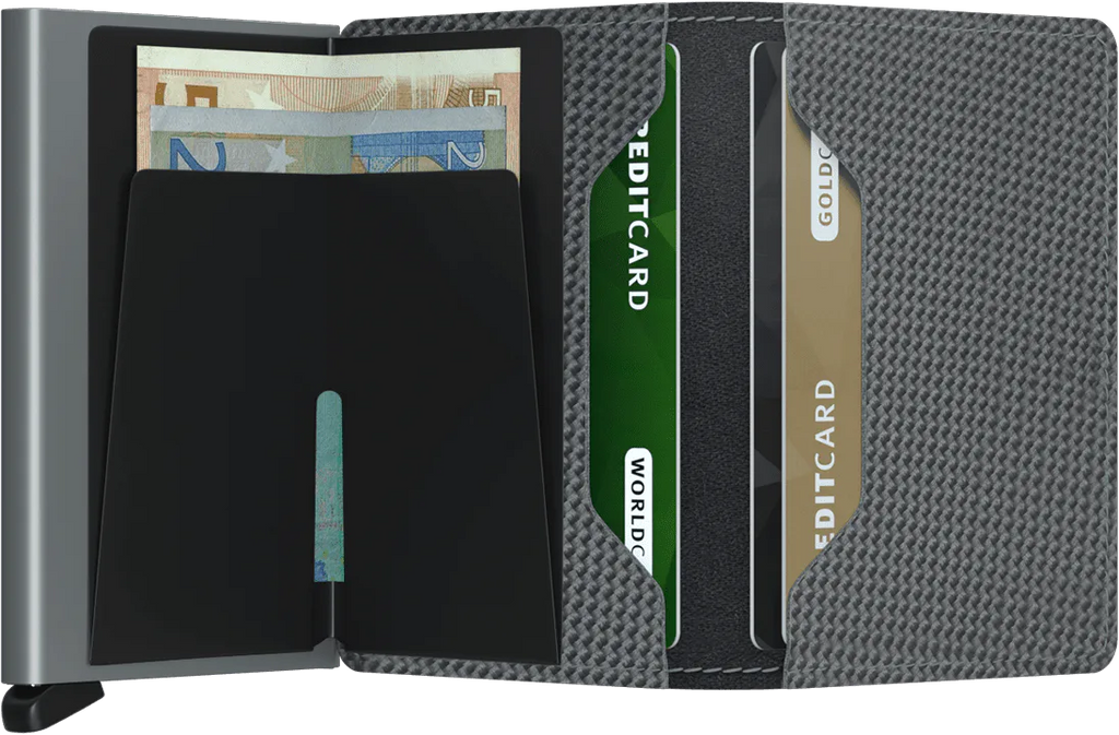 Secrid Carbon Slim Wallet- Grey - Lake Effect