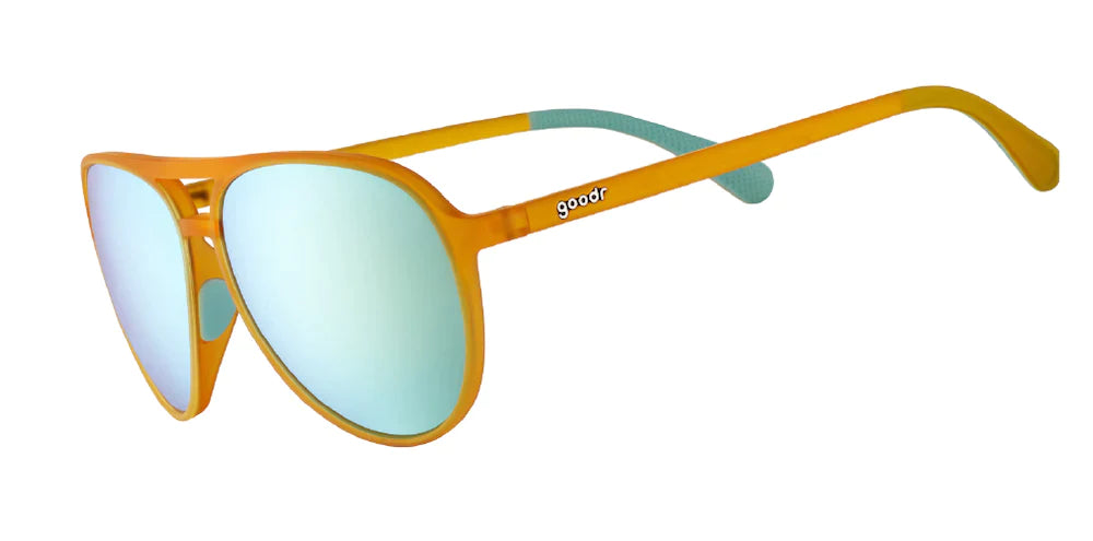 Cheesy Flight Attendant Goodr Sunglasses - Lake Effect