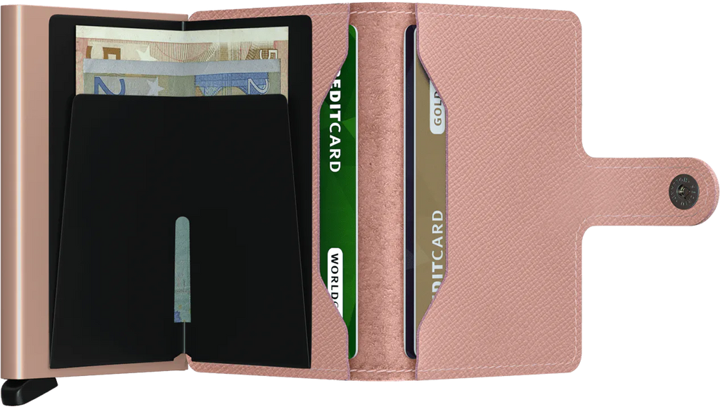 Secrid Stich Mini Wallet- Magnolia Petrolio - Lake Effect