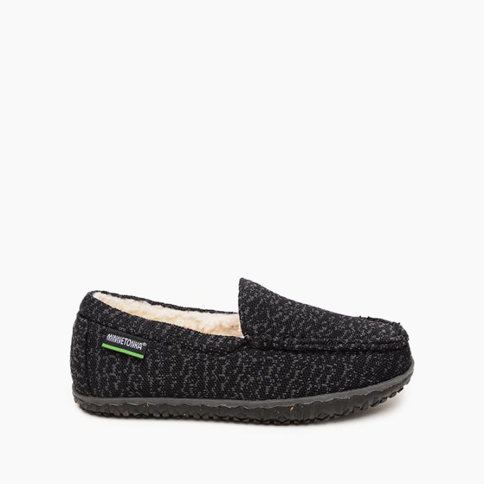 Eco Elm Slipper- Black by Minnetonka Moccasin - Lake Effect