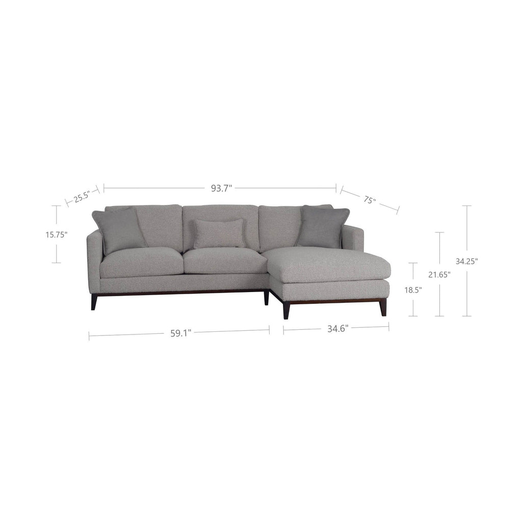 Burbank Sofa Sectional - Lake Effect