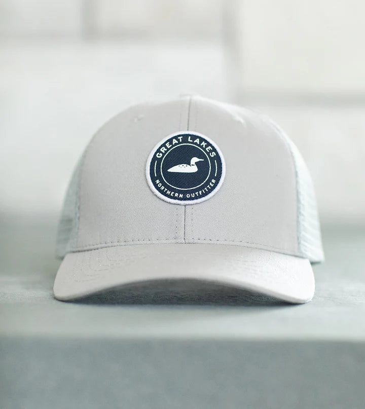 Vintage Trucker Hat- Grey by Great Lakes Co. - Lake Effect