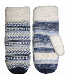 Women's Fairisle Mittens - Lake Effect