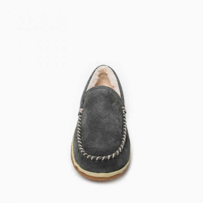 Tilden Slipper- Grey by Minnetonka Moccasin - Lake Effect