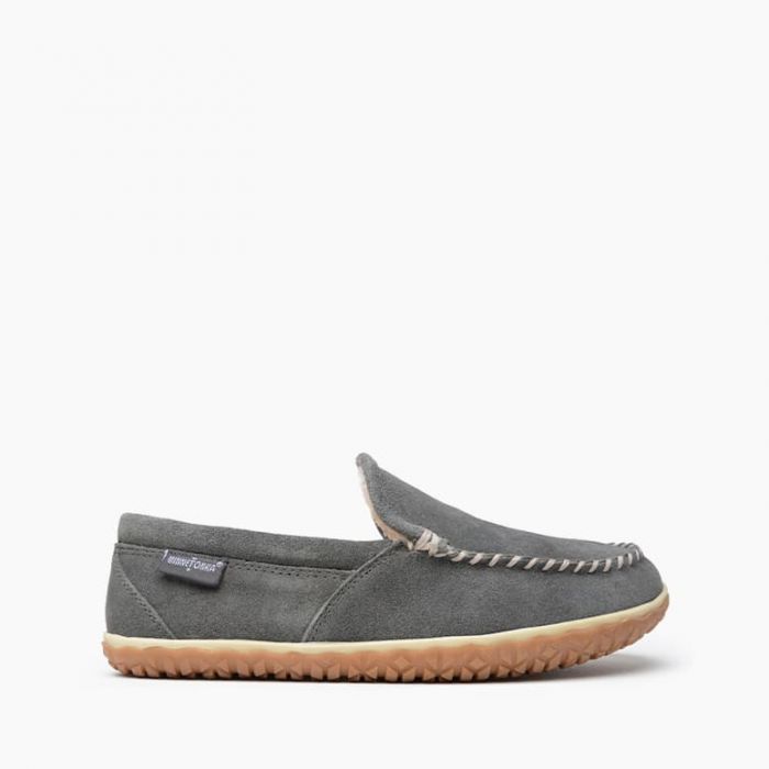 Tilden Slipper- Grey by Minnetonka Moccasin - Lake Effect
