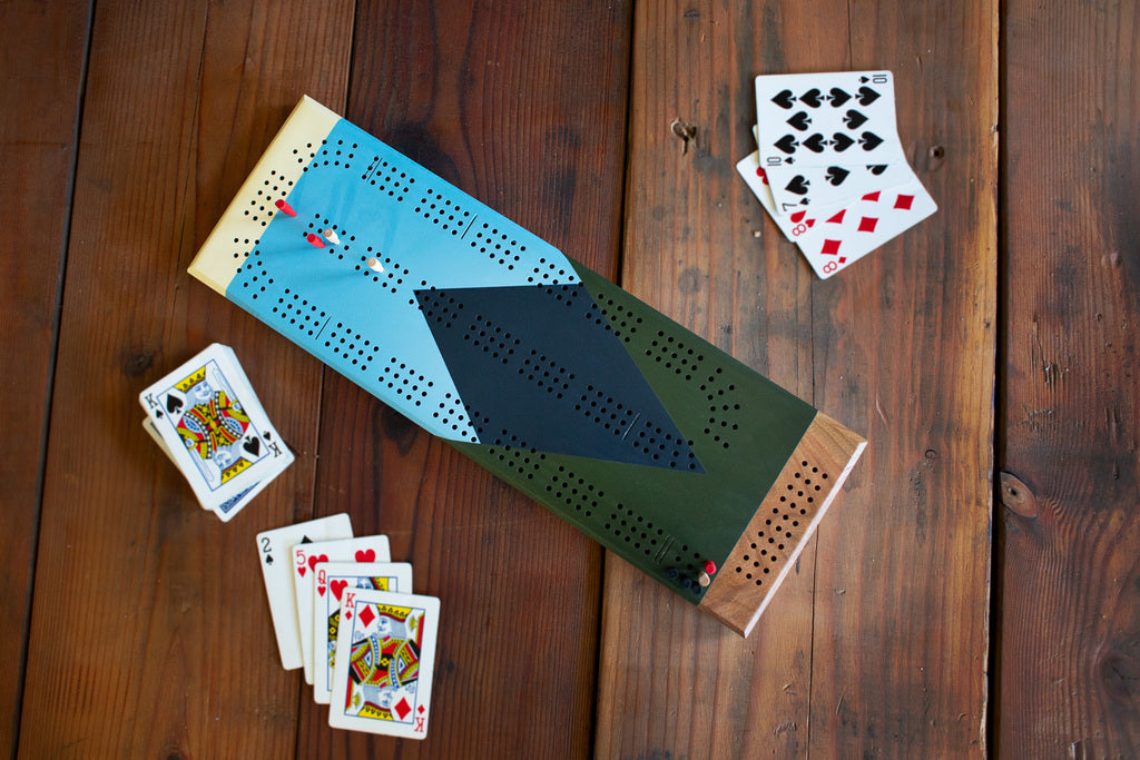 Mountains Cribbage Board by Sanborn Canoe - Lake Effect