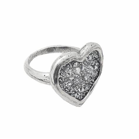 Guilded by Heart Ring- Size 7 by Waxing Poetic - Lake Effect