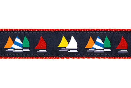 Dark Blue Rainbow Fleet Dog Collar and/or Leash by Preston - Lake Effect