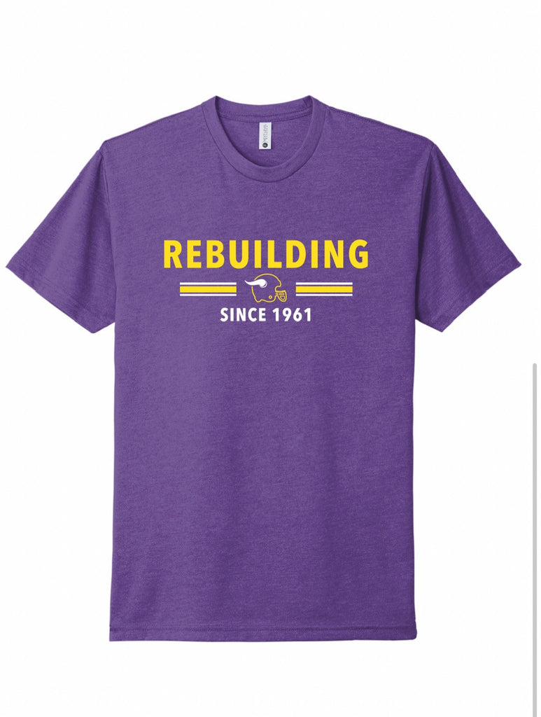 Rebuilding Since 1961 Football T-Shirt - Lake Effect