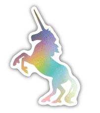 Rainbow Unicorn Sticker - Lake Effect