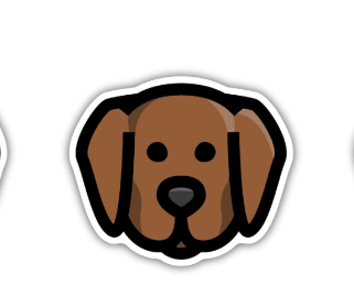 Chocolate Lab Sticker - Lake Effect
