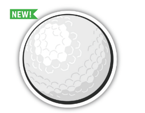 Golf Ball Sticker - Lake Effect