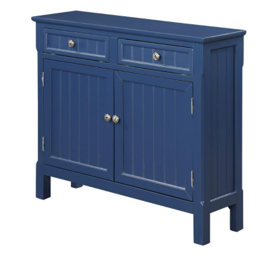 Navy Two Drawer Cabinet - Lake Effect