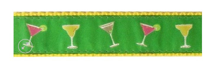 Green Martini Dog Collar and/or Leash by Preston - Lake Effect