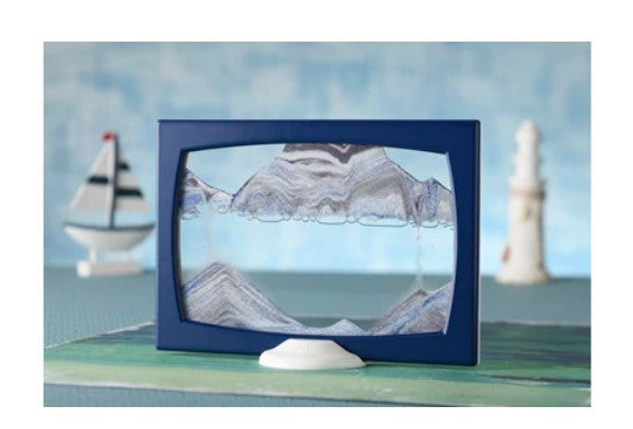 Screenie Ocean Blue/White Moving Sand Art - Lake Effect